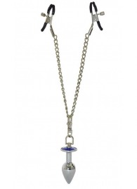 Зажимы для сосков с анальной пробкой - Sitabella - купить с доставкой в Рязани