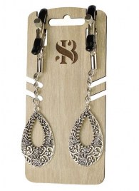 Изысканные зажимы на соски с подвесками  Шахерезада - Sitabella - купить с доставкой в Рязани