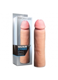 Телесная фаллическая насадка на пенис Magnum Xtender - 23 см. - Blush Novelties - в Рязани купить с доставкой