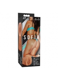 Мастурбатор-вагина цвета карамели Sofia с вибрацией - Blush Novelties - в Рязани купить с доставкой