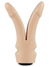 Телесная сплит-насадка харнесс - 16,5 см. - LOVETOY (А-Полимер) - купить с доставкой в Рязани