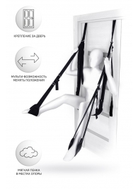 Черные секс-качели на дверь Anonymo №0505 - ToyFa - купить с доставкой в Рязани