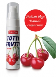 Гель-смазка Tutti-frutti с вишнёвым вкусом - 30 гр. - Биоритм - купить с доставкой в Рязани