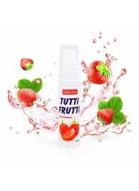 Гель-смазка Tutti-frutti с земляничным вкусом - 30 гр. - Биоритм - купить с доставкой в Рязани