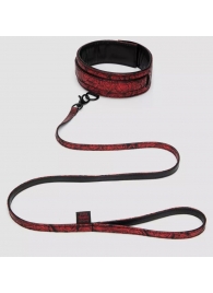 Стильный ошейник с поводком Reversible Faux Leather Collar and Lead - Fifty Shades of Grey - купить с доставкой в Рязани