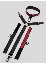 Ошейник с наручниками Reversible Faux Leather Collar and Wrist - Fifty Shades of Grey - купить с доставкой в Рязани