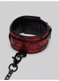 Красно-черные оковы Reversible Faux Leather Ankle Cuffs - Fifty Shades of Grey - купить с доставкой в Рязани