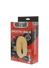 Мастурбатор-вагина с вибрацией и выносным пультом управления REALSTUFF SMOOTH   BALD - Dream Toys - в Рязани купить с доставкой