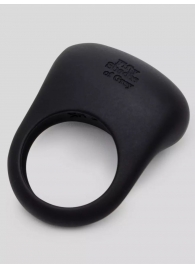 Черное эрекционное виброкольцо Sensation Rechargeable Vibrating Love Ring - Fifty Shades of Grey - в Рязани купить с доставкой