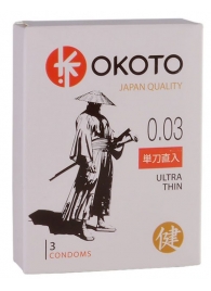 Ультратонкие презервативы OKOTO Ultra Thin - 3 шт. - Sitabella - купить с доставкой в Рязани