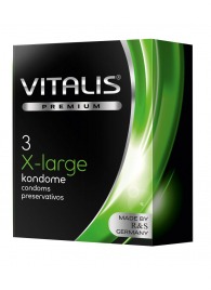 Презервативы увеличенного размера VITALIS PREMIUM x-large - 3 шт. - Vitalis - купить с доставкой в Рязани