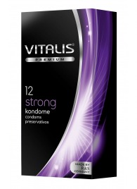Презервативы с утолщённой стенкой VITALIS PREMIUM strong - 12 шт. - Vitalis - купить с доставкой в Рязани