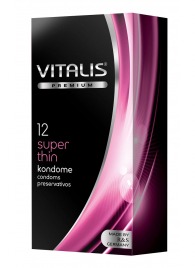 Ультратонкие презервативы VITALIS PREMIUM super thin - 12 шт. - Vitalis - купить с доставкой в Рязани