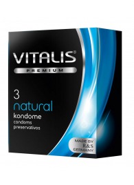 Классические презервативы VITALIS PREMIUM natural - 3 шт. - Vitalis - купить с доставкой в Рязани