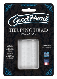 Прозрачный мастурбатор HELPING HEAD - Doc Johnson - в Рязани купить с доставкой