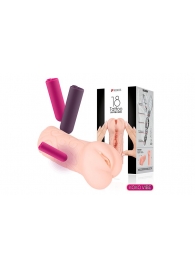 Телесный вибромастурбатор-вагина Tattoo Auto - KOKOS - в Рязани купить с доставкой