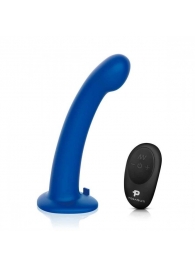 Синяя насадка Remote Control P-Spot G-Spot с черными трусиками - 20 см. - Pegasus - купить с доставкой в Рязани