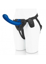 Синяя насадка Remote Control P-Spot G-Spot с черными трусиками - 20 см. - Pegasus - купить с доставкой в Рязани