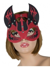 Маска дьяволицы с рожками - LOVETOY (А-Полимер) - купить с доставкой в Рязани