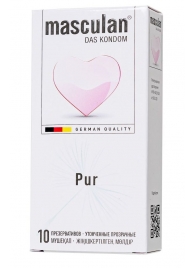 Супертонкие презервативы Masculan Pur - 10 шт. - Masculan - купить с доставкой в Рязани