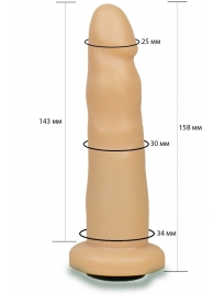 Телесная насадка Harness - 15,8 см. - LOVETOY (А-Полимер) - купить с доставкой в Рязани