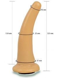 Телесная гладкая насадка Harness - 13,3 см. - LOVETOY (А-Полимер) - купить с доставкой в Рязани