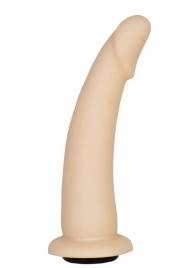 Телесная гладкая насадка-фаллоимитатор Harness - 17 см. - LOVETOY (А-Полимер) - купить с доставкой в Рязани
