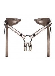 Бронзовый пояс для насадок Desirous Harness - Strap-on-me - купить с доставкой в Рязани
