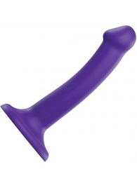 Фиолетовый фаллоимитатор-насадка Strap-On-Me Dildo Dual Density size S - 17 см. - Strap-on-me - купить с доставкой в Рязани