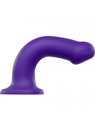 Фиолетовый фаллоимитатор-насадка Strap-On-Me Dildo Dual Density size L - 19 см. - Strap-on-me - купить с доставкой в Рязани