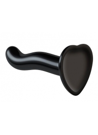 Черный фаллоимитатор-насадка Strap-On-Me P G spot Dildo size S - 16,4 см. - Strap-on-me - купить с доставкой в Рязани