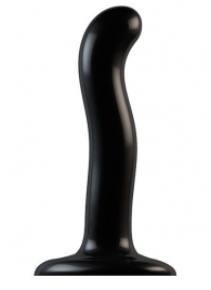 Черный фаллоимитатор-насадка Strap-On-Me P G spot Dildo size S - 16,4 см. - Strap-on-me - купить с доставкой в Рязани