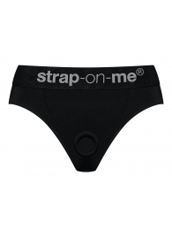Черные трусики для насадок Heroine Lingerie Harness - size S - Strap-on-me - купить с доставкой в Рязани