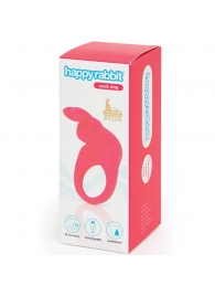 Розовое эрекционное виброкольцо Happy Rabbit Rechargeable Rabbit Cock Ring - Happy Rabbit - в Рязани купить с доставкой