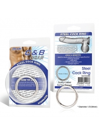 Стальное эрекционное кольцо STEEL COCK RING - 4.5 см. - BlueLine - в Рязани купить с доставкой