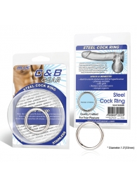 Стальное эрекционное кольцо STEEL COCK RING - 3.5 см. - BlueLine - в Рязани купить с доставкой