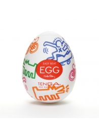 Мастурбатор-яйцо Keith Haring EGG STREET - Tenga - в Рязани купить с доставкой