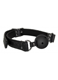 Черный кляп-шарик BALL GAG DIAMOND - Dream Toys - купить с доставкой в Рязани