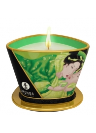 Массажная свеча Exotic Green Tea с ароматом зелёного чая - 170 мл. - Shunga - купить с доставкой в Рязани