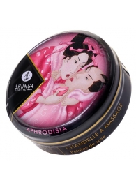 Массажная свеча Rose Petals с ароматом розы - 30 мл. - Shunga - купить с доставкой в Рязани