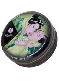 Массажная свеча Exotic Green Tea с ароматом зелёного чая - 30 мл. - Shunga - купить с доставкой в Рязани