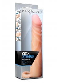 Телесная насадка на пенис Cock Xtender - 17,7 см. - Blush Novelties - в Рязани купить с доставкой
