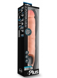 Телесная насадка-удлинитель 11.5 Inch Silicone Cock Sheath Penis Extender - 29,2 см. - Blush Novelties - в Рязани купить с доставкой