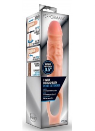 Телесная насадка на пенис 9 Inch Cock Sheath Extender - 22,2 см. - Blush Novelties - в Рязани купить с доставкой