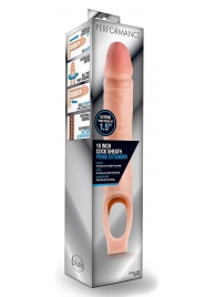 Телесная насадка на пенис 10 Inch Cock Sheath Extender - 25 см. - Blush Novelties - в Рязани купить с доставкой