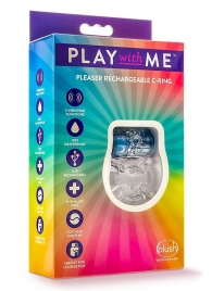 Фиолетовое эрекционное виброкольцо Pleaser Rechargeable C-Ring - Blush Novelties - в Рязани купить с доставкой