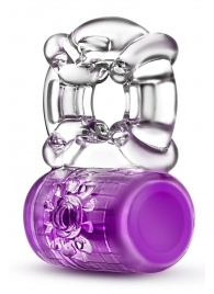 Фиолетовое эрекционное виброкольцо Pleaser Rechargeable C-Ring - Blush Novelties - в Рязани купить с доставкой