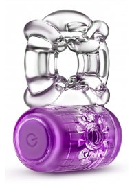 Фиолетовое эрекционное виброкольцо One Night Stand Vibrating C-Ring - Blush Novelties - в Рязани купить с доставкой
