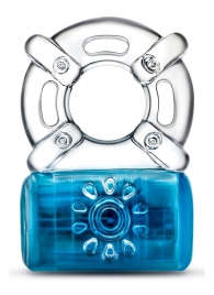 Синее эрекционное виброкольцо One Night Stand Vibrating C-Ring - Blush Novelties - в Рязани купить с доставкой