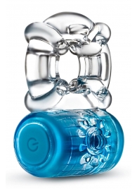 Синее эрекционное виброкольцо One Night Stand Vibrating C-Ring - Blush Novelties - в Рязани купить с доставкой